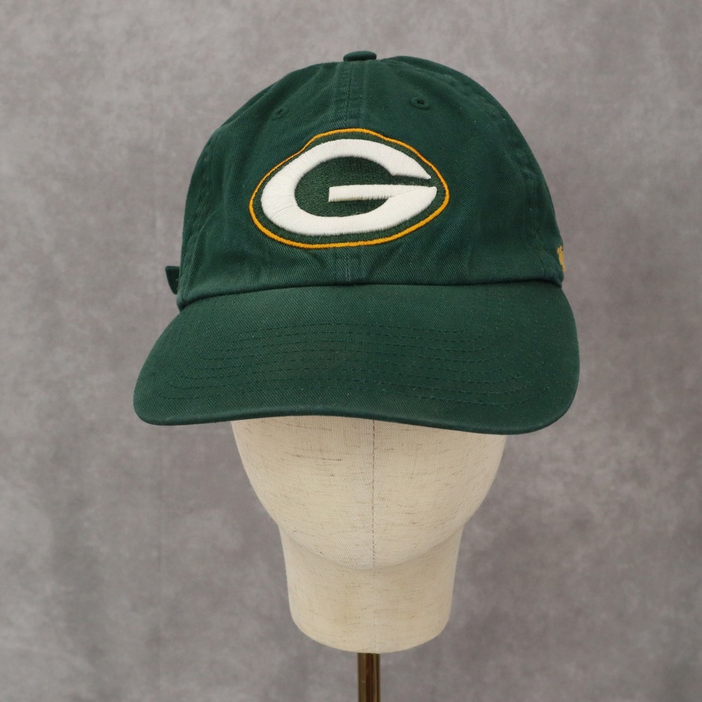 47Brand Green Bay Packers OSFA Cloth Strap Athletic Buckle‎ Baseball Cap Hat